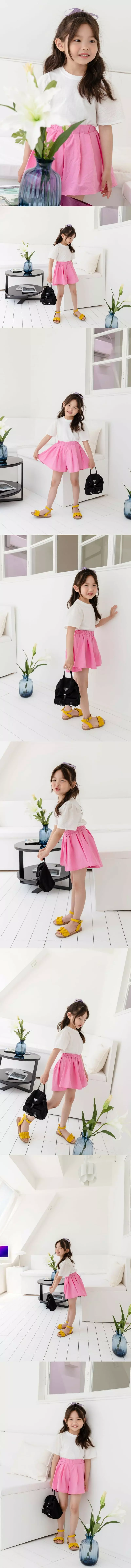 Dore Dore - Korean Children Fashion - #minifashionista - Wrinkle Skirt Shorts - 2