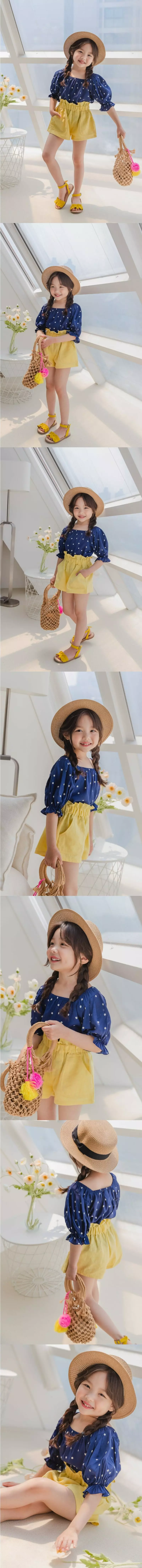 Dore Dore - Korean Children Fashion - #prettylittlegirls - Dot Square Blouse - 3