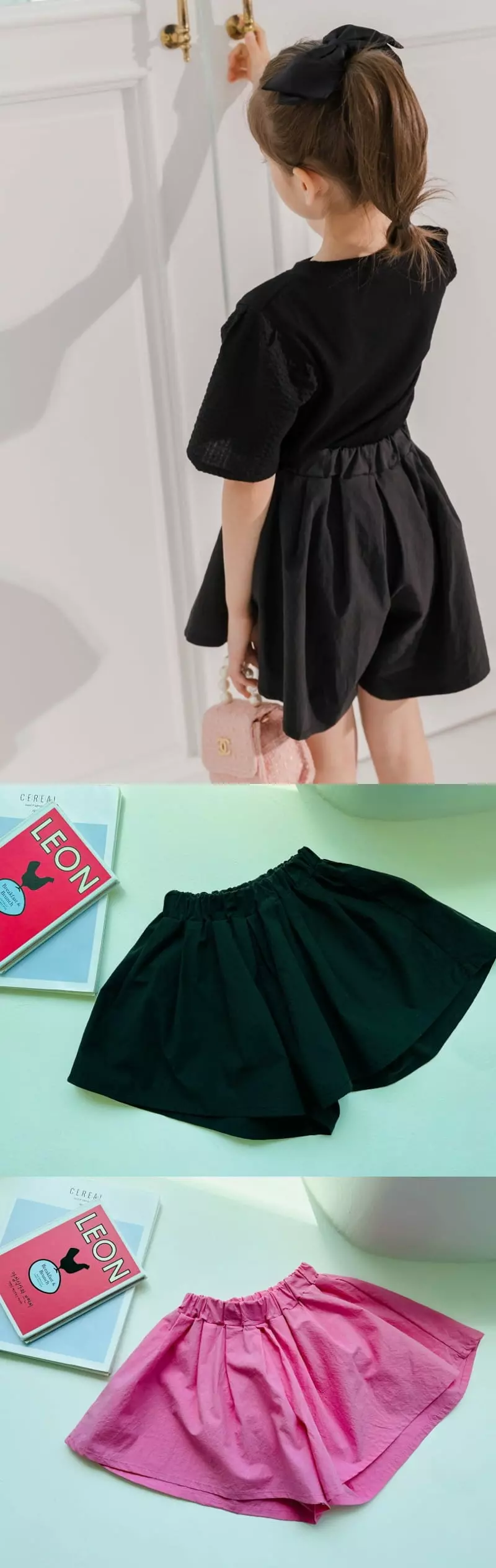 Dore Dore - Korean Children Fashion - #prettylittlegirls - Wrinkle Skirt Shorts - 4