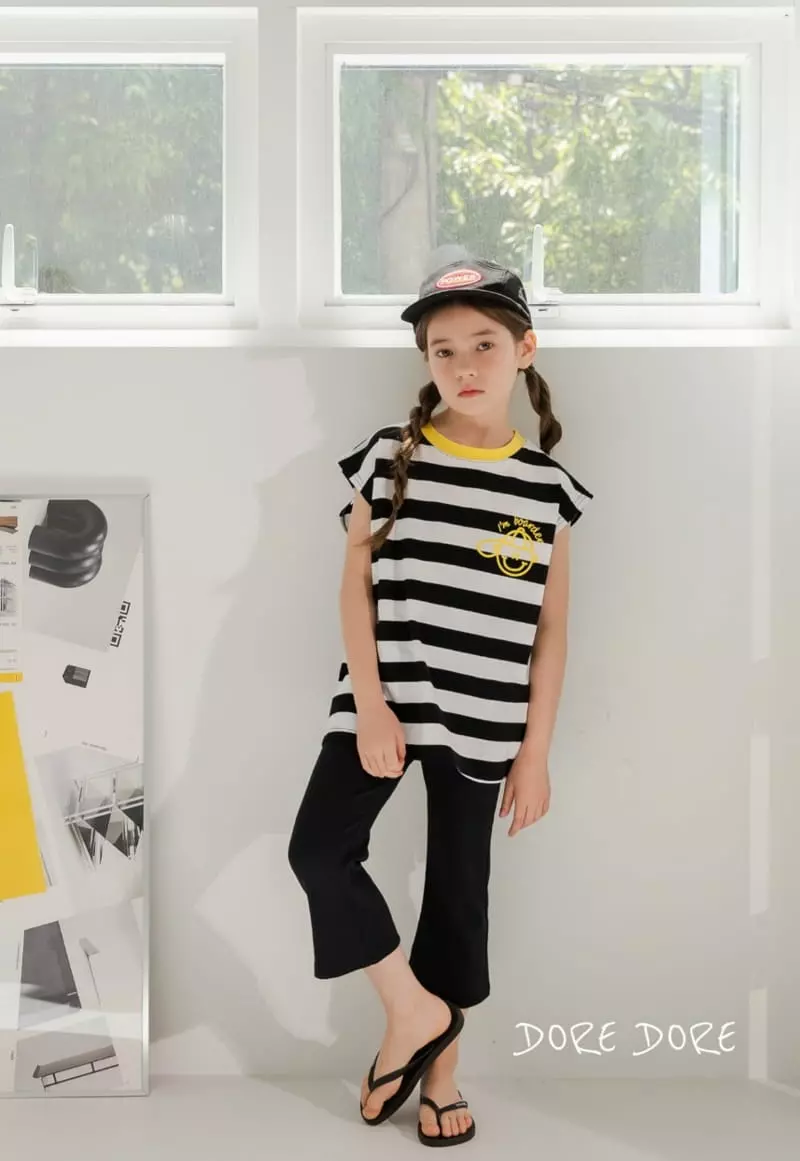 Dore Dore - Korean Children Fashion - #toddlerclothing - Border Sleeveless