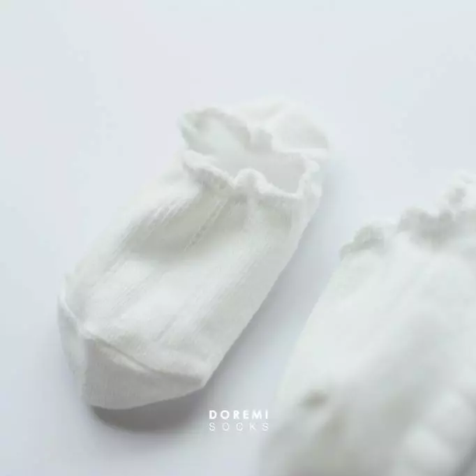 Doremi Socks - Korean Baby Fashion - #babyfever - Picot Crop Tights Socks Set - 5