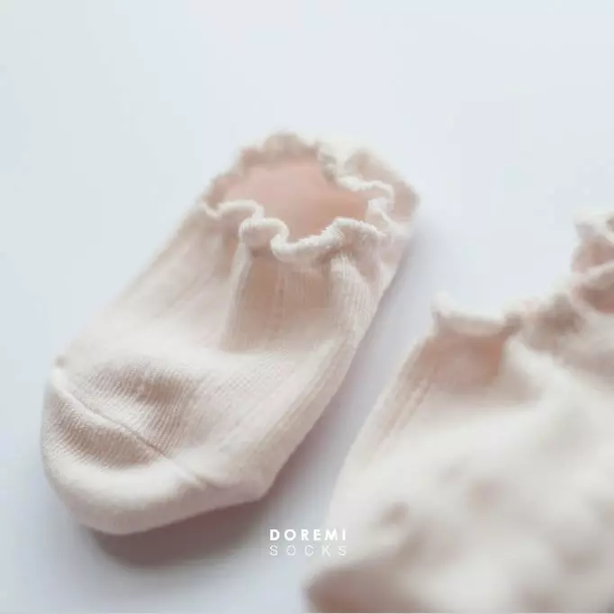 Doremi Socks - Korean Baby Fashion - #babyootd - Picot Crop Tights Socks Set - 9