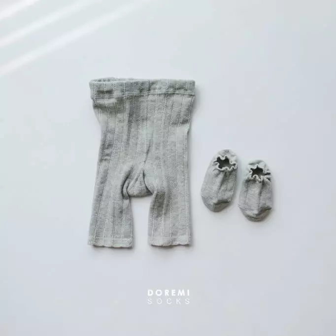 Doremi Socks - Korean Baby Fashion - #babywear - Picot Crop Tights Socks Set - 12