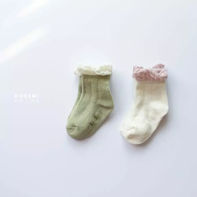Doremi Socks - Korean Children Fashion - #childrensboutique - Creamy Lumi Socks