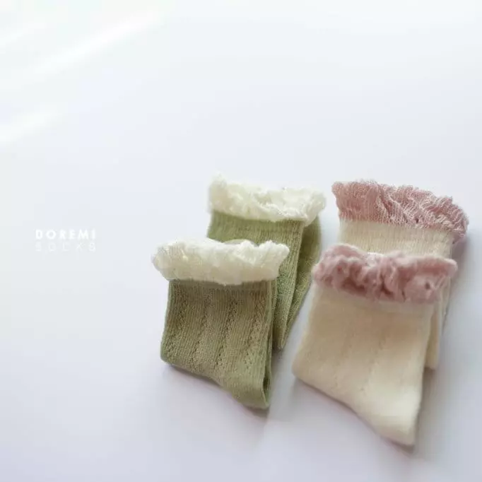 Doremi Socks - Korean Children Fashion - #designkidswear - Creamy Lumi Socks - 2