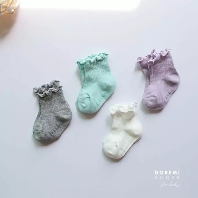 Doremi Socks - Korean Children Fashion - #discoveringself - Heart Mesh Socks