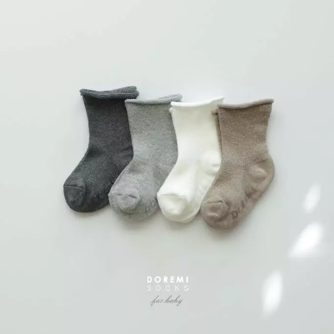 Doremi Socks - Korean Children Fashion - #minifashionista - Mesh Basic Socks