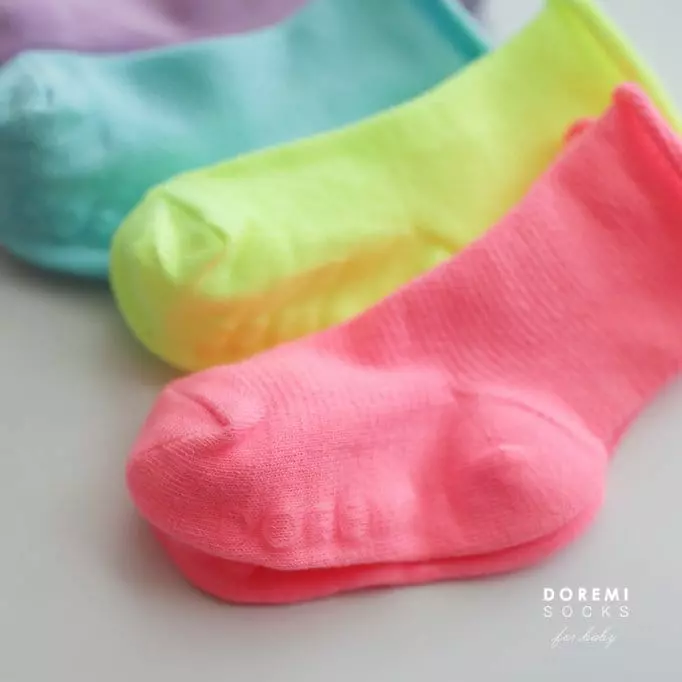 Doremi Socks - Korean Children Fashion - #prettylittlegirls - Mesh Neon Socks - 3