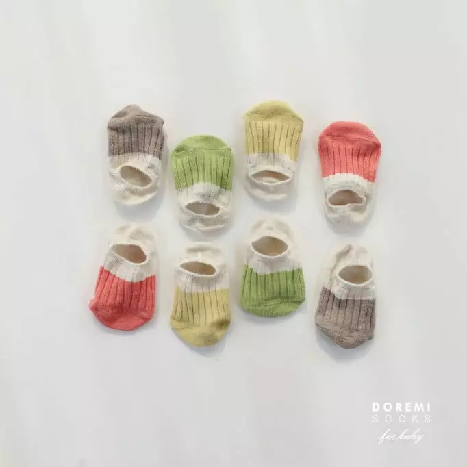 Doremi Socks - Korean Children Fashion - #prettylittlegirls - Melange Two Torn Socks