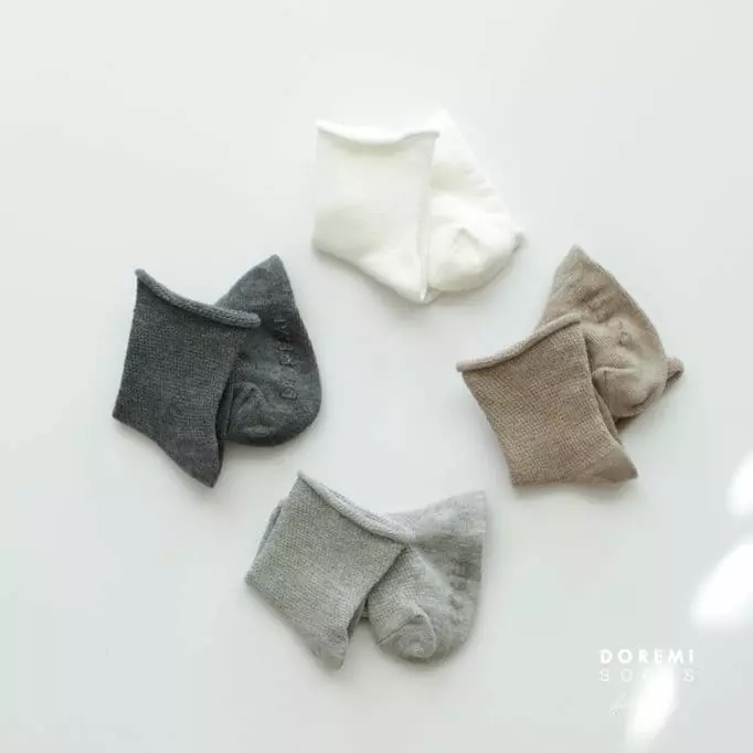 Doremi Socks - Korean Children Fashion - #todddlerfashion - Mesh Basic Socks - 3