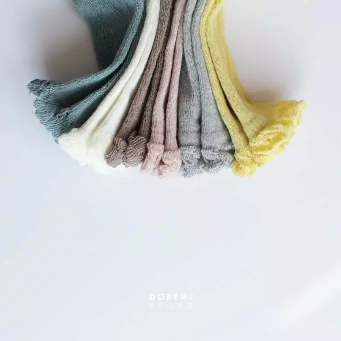 Doremi Socks - Korean Children Fashion - #toddlerclothing - Lumi Frill Knee Socks - 7