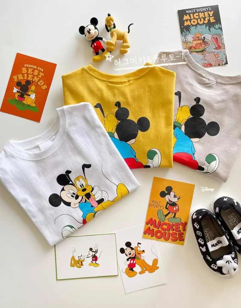 Dsaint - Korean Children Fashion - #designkidswear - Hug Mickey Tee