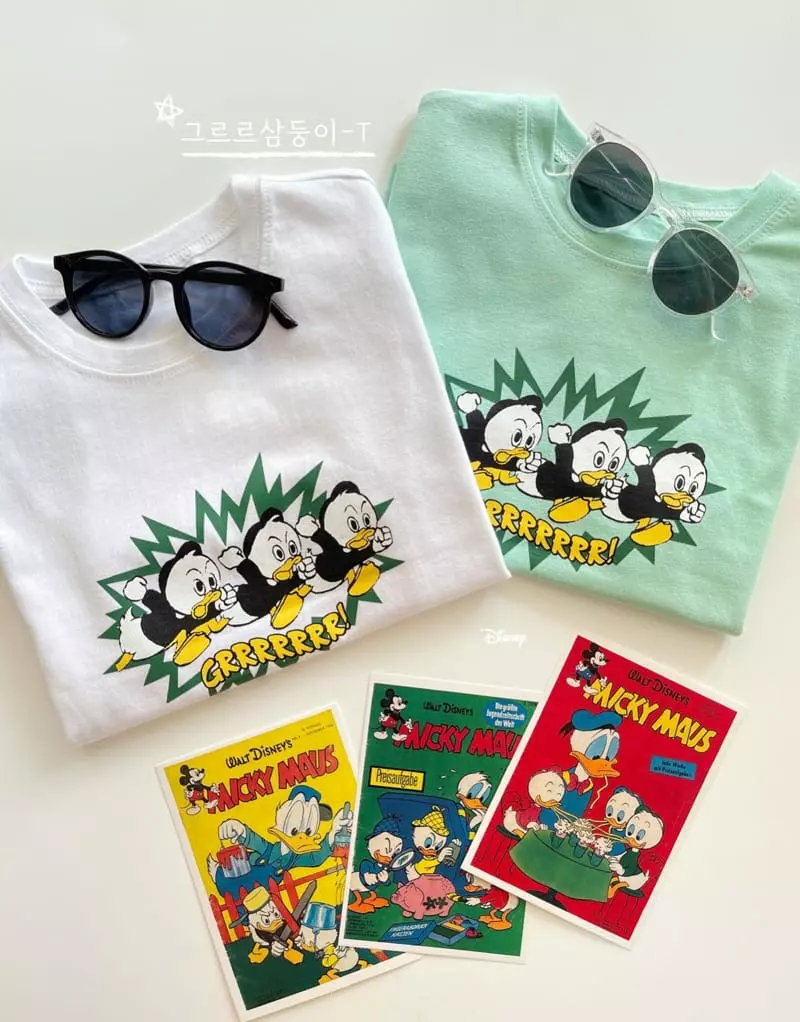 Dsaint - Korean Children Fashion - #kidzfashiontrend - Grr Three Tee