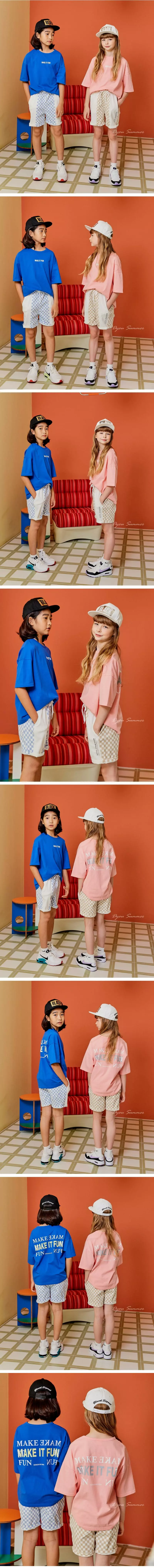 Dyou - Korean Children Fashion - #childofig - Check Color Shorts