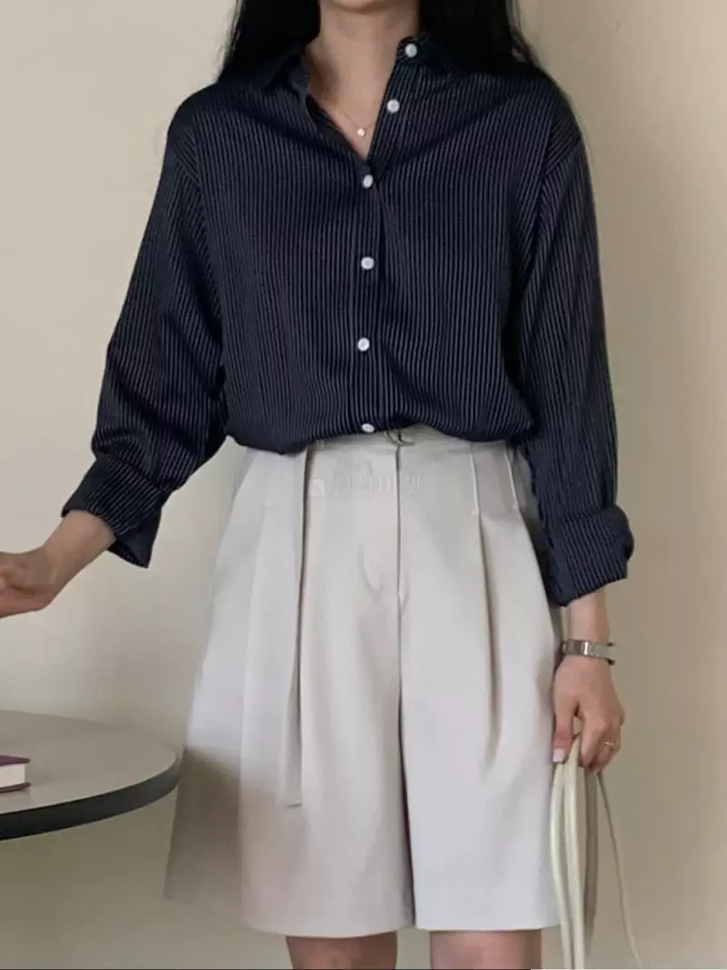 Earlybird - Korean Women Fashion - #womensfashion - Wave Shirt - 4