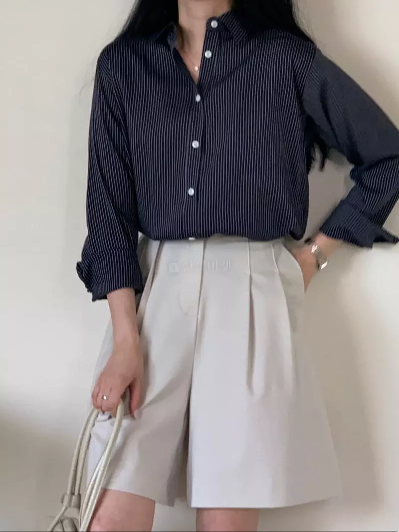 Earlybird - Korean Women Fashion - #momslook - Wave Shirt - 6