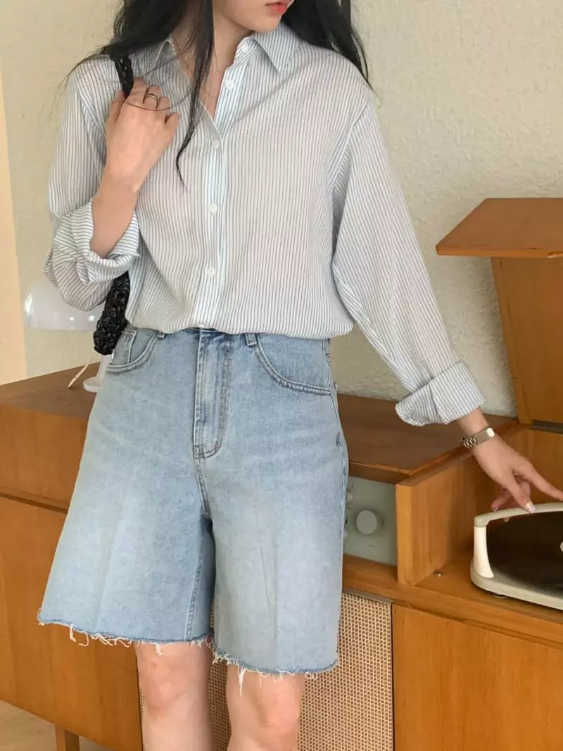 Earlybird - Korean Women Fashion - #momslook - Wave Shirt - 8