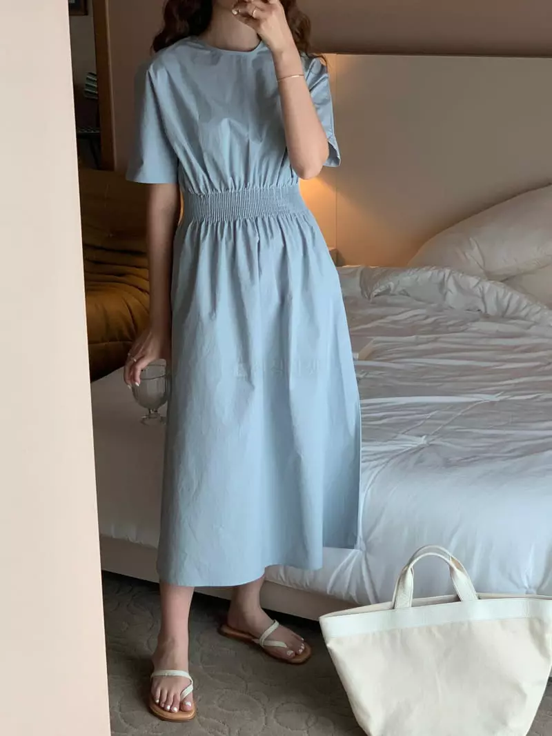 Earlybird - Korean Women Fashion - #pursuepretty - Smocked One-piece - 11