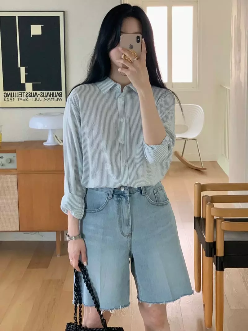 Earlybird - Korean Women Fashion - #womensfashion - Wave Shirt - 3