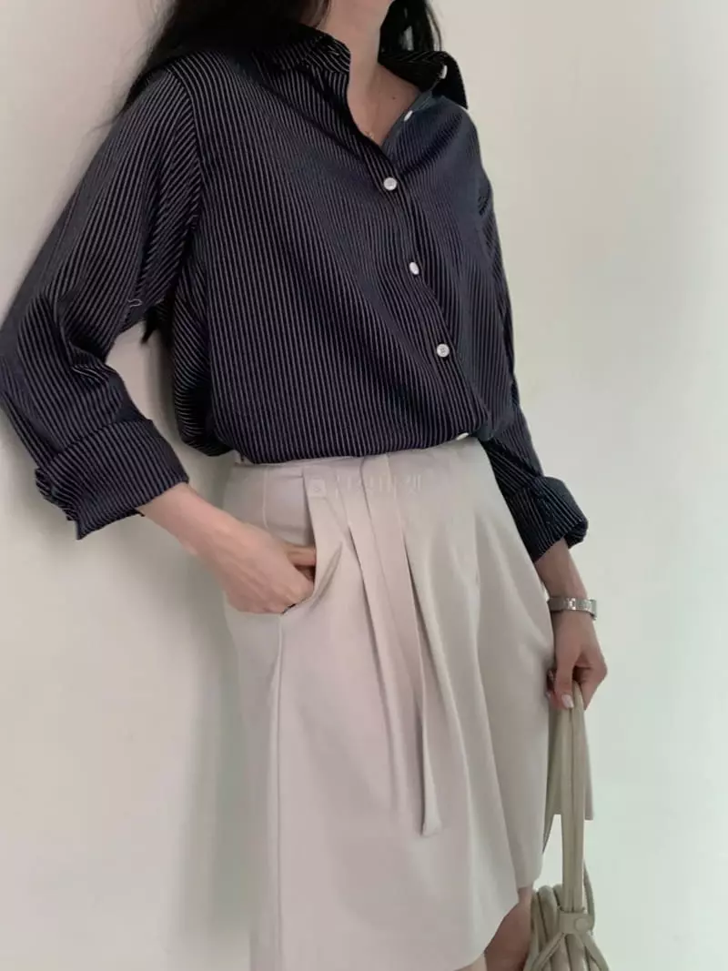 Earlybird - Korean Women Fashion - #womensfashion - Wave Shirt - 7