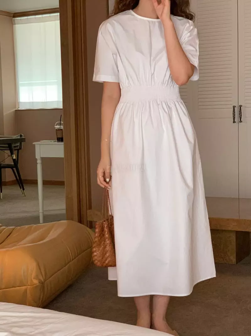Earlybird - Korean Women Fashion - #momslook - Smocked One-piece - 4