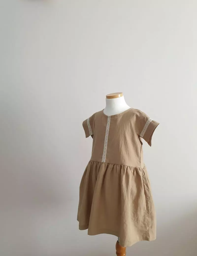 Eclair - Korean Children Fashion - #designkidswear - Linen One-piece - 3