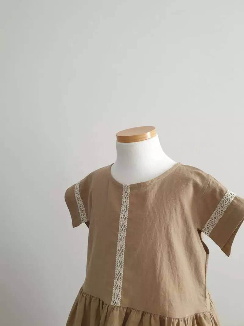 Eclair - Korean Children Fashion - #designkidswear - Linen One-piece - 4