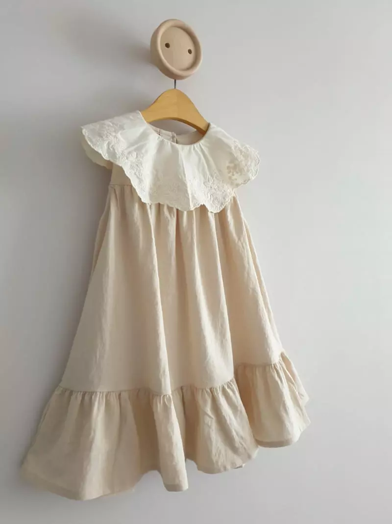 Eclair - Korean Children Fashion - #magicofchildhood - Cream One-piece