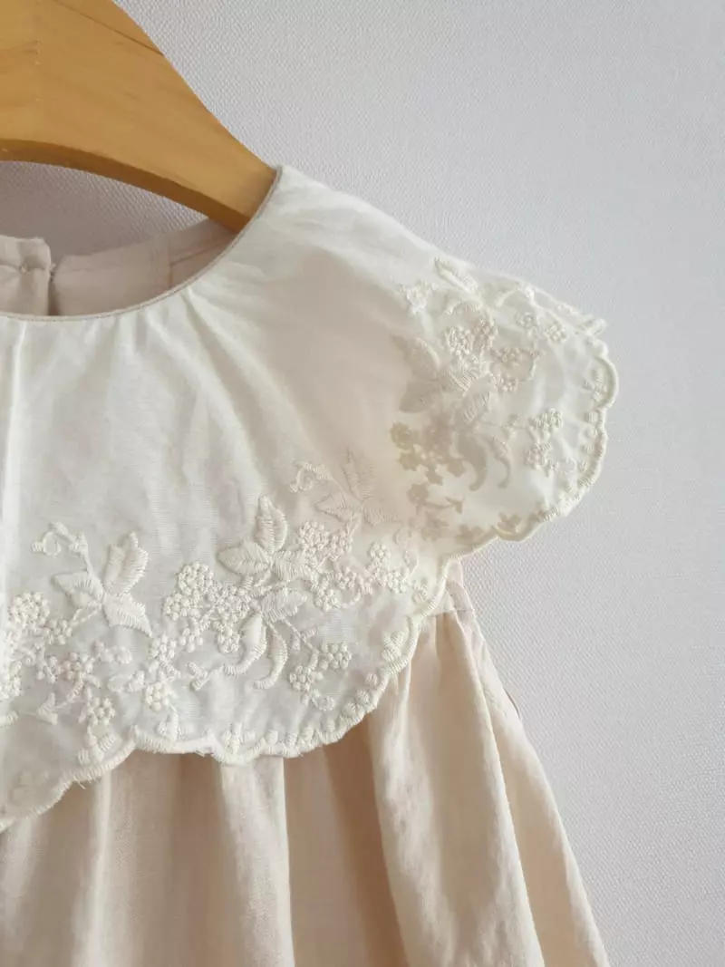 Eclair - Korean Children Fashion - #minifashionista - Cream One-piece - 2