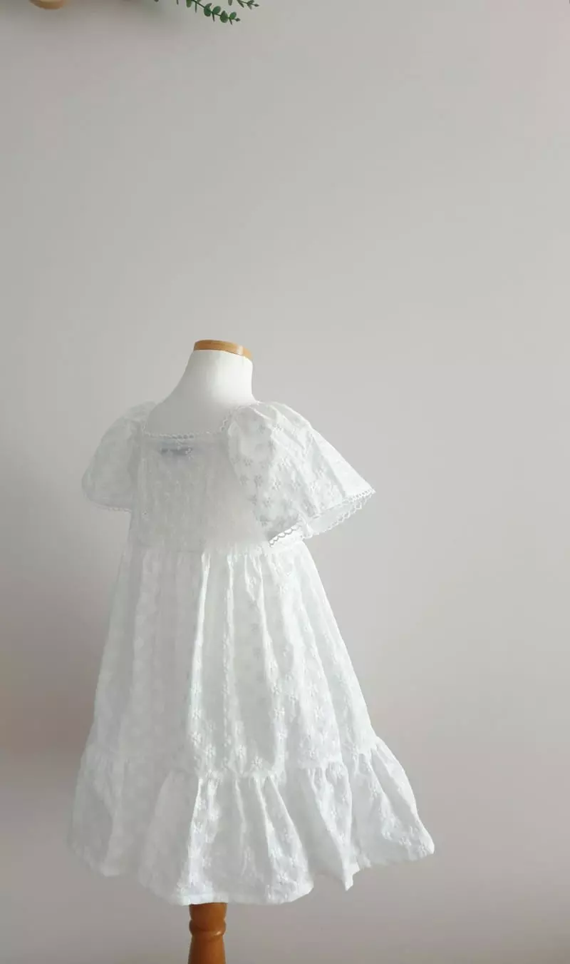 Eclair - Korean Children Fashion - #minifashionista - Blan One-piece - 4