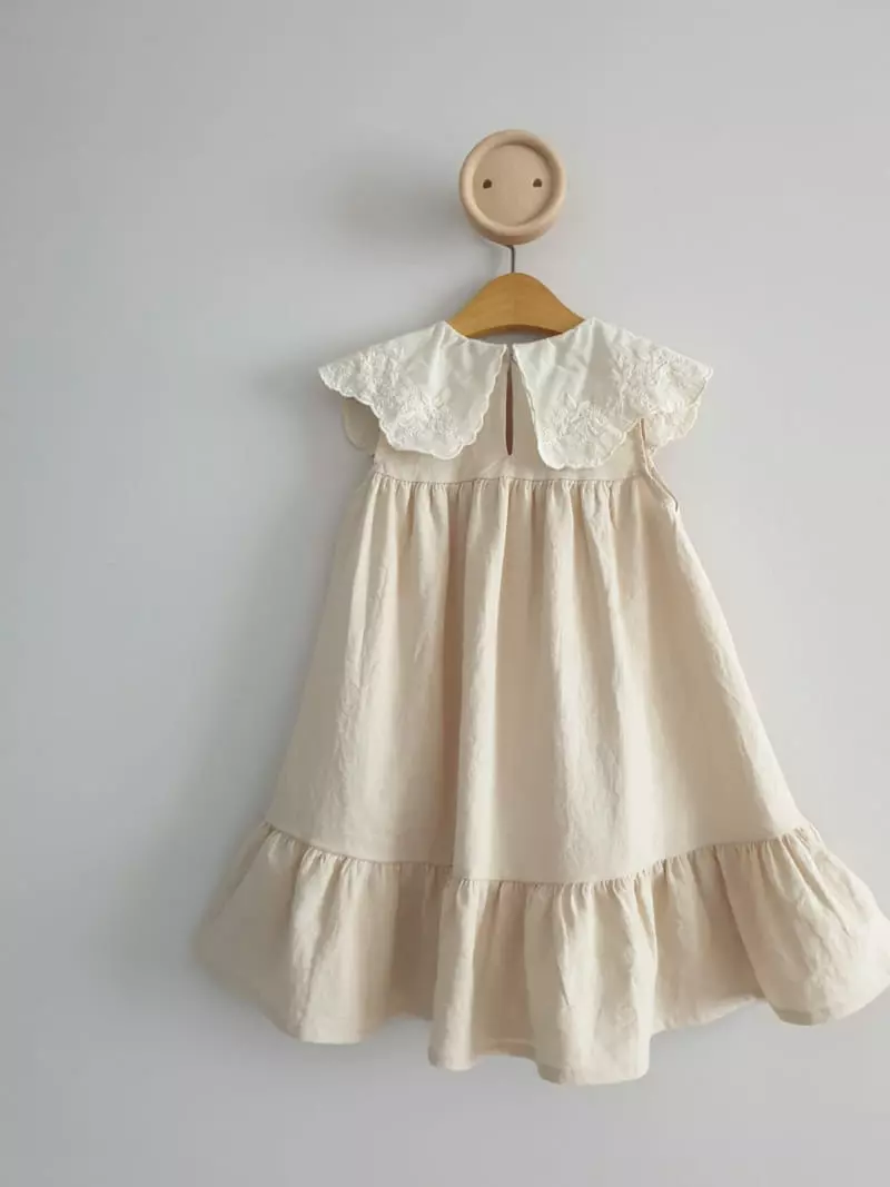Eclair - Korean Children Fashion - #prettylittlegirls - Cream One-piece - 3