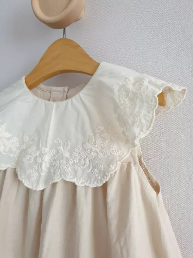 Eclair - Korean Children Fashion - #stylishchildhood - Cream One-piece - 6