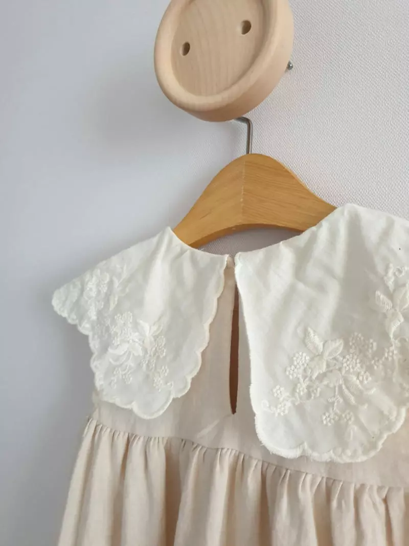 Eclair - Korean Children Fashion - #prettylittlegirls - Cream One-piece - 4