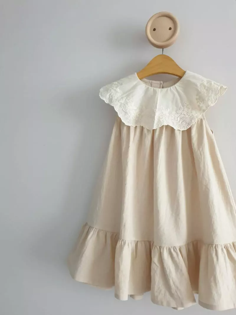 Eclair - Korean Children Fashion - #toddlerclothing - Cream One-piece - 5