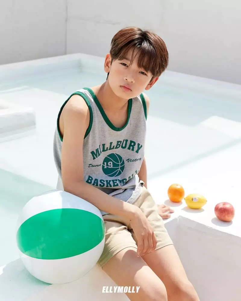 Ellymolly - Korean Children Fashion - #Kfashion4kids - Basket Ball Sleeveless - 12