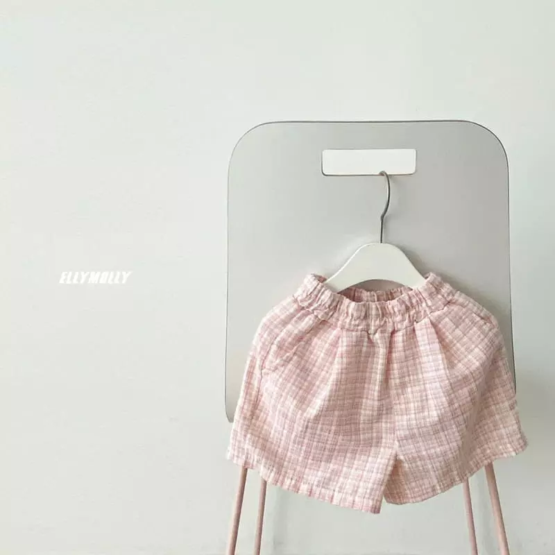 Ellymolly - Korean Children Fashion - #Kfashion4kids - Check Shorts