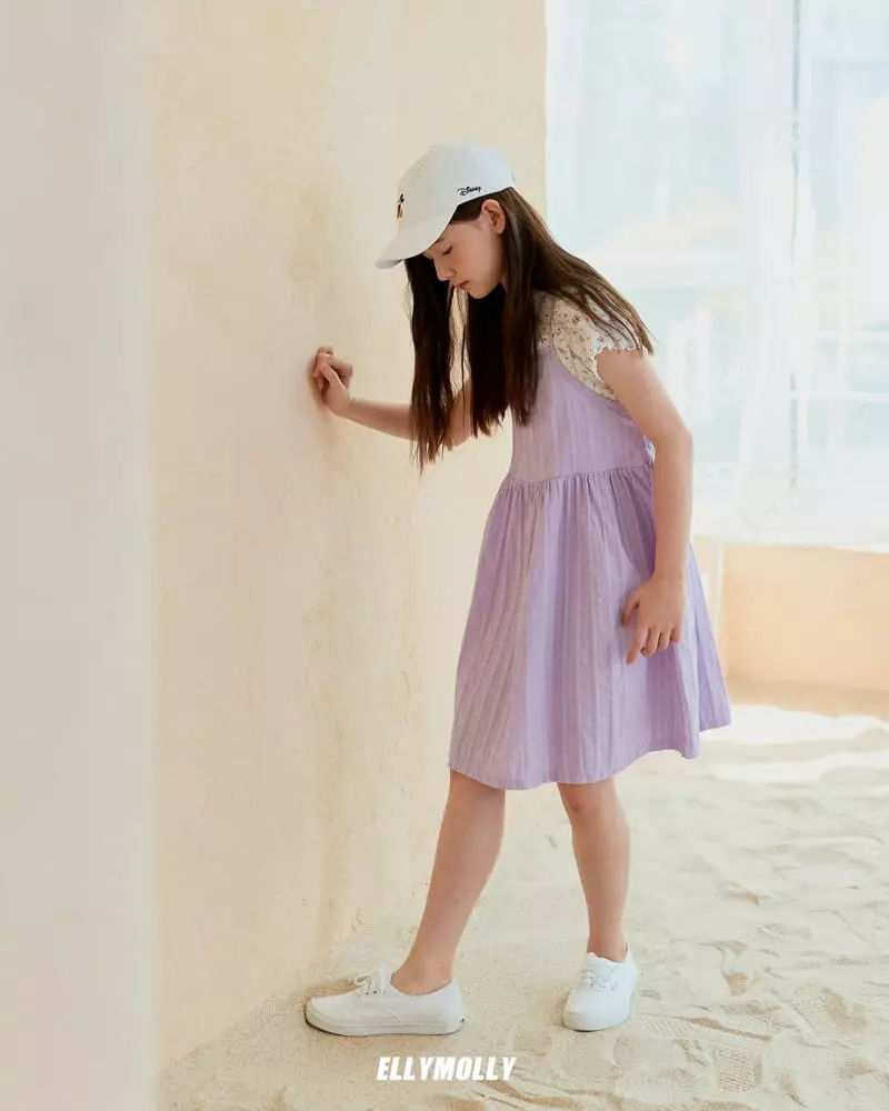 Ellymolly - Korean Children Fashion - #Kfashion4kids - String Shirring One-piece - 12