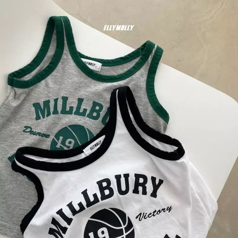 Ellymolly - Korean Children Fashion - #stylishchildhood - Basket Ball Sleeveless - 4