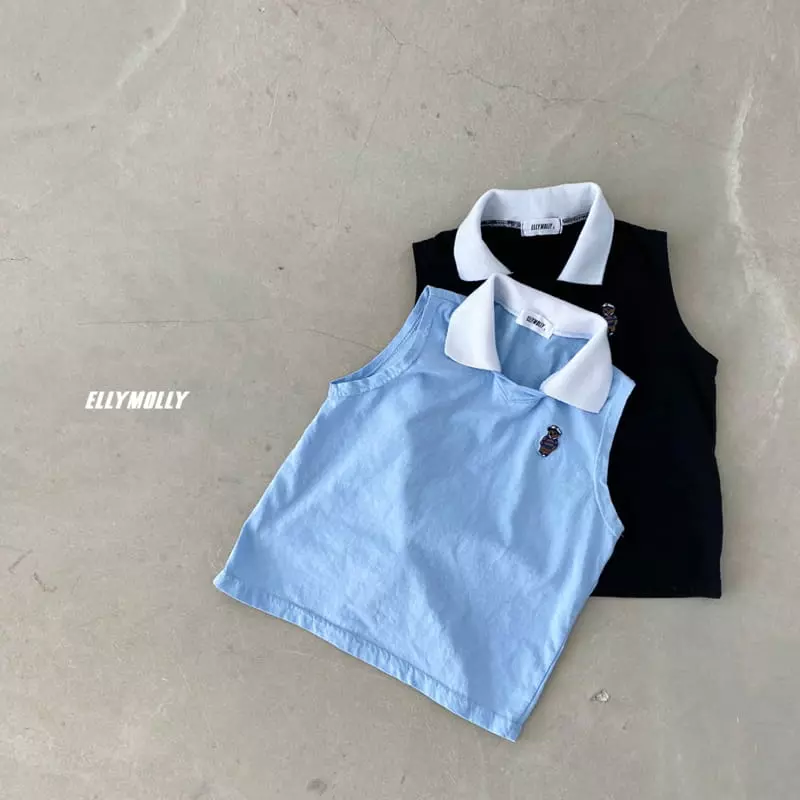 Ellymolly - Korean Children Fashion - #childofig - Pol Collar Sleeveless - 3