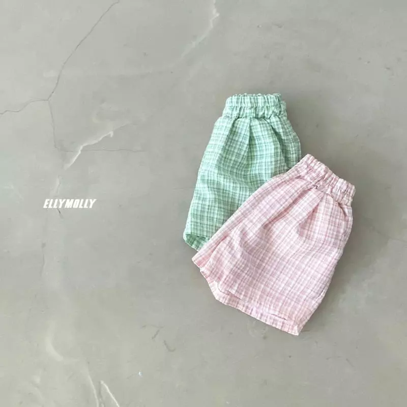 Ellymolly - Korean Children Fashion - #childofig - Check Shorts - 6