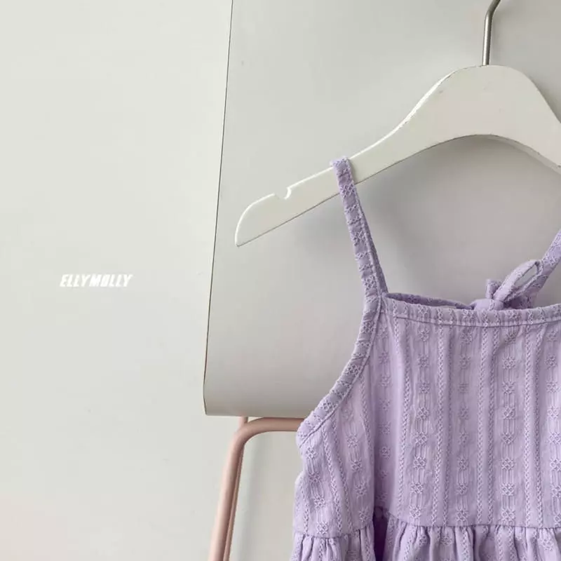 Ellymolly - Korean Children Fashion - #childofig - String Shirring One-piece - 3