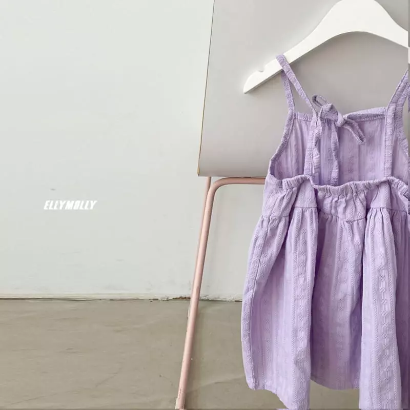 Ellymolly - Korean Children Fashion - #childofig - String Shirring One-piece - 4
