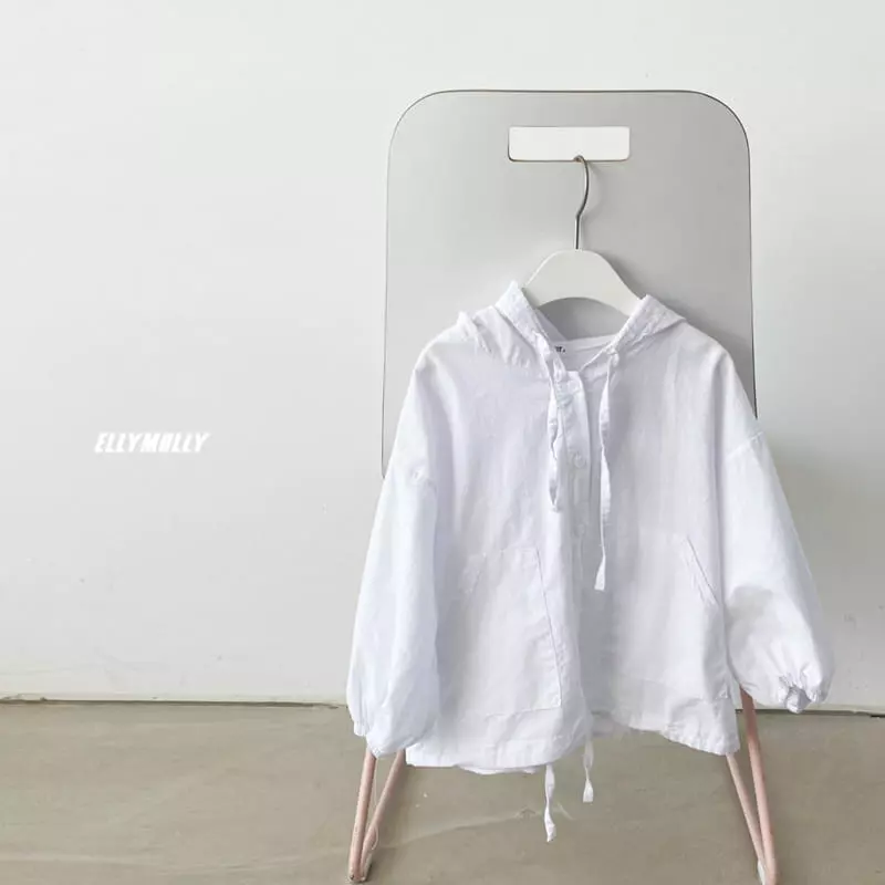 Ellymolly - Korean Children Fashion - #childofig - Linen Hoody Cardigan
