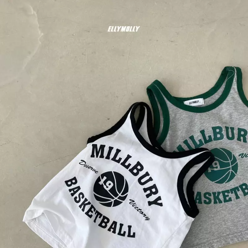 Ellymolly - Korean Children Fashion - #childrensboutique - Basket Ball Sleeveless - 5