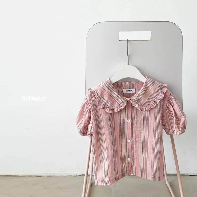 Ellymolly - Korean Children Fashion - #childrensboutique - Miu Crop Blouse - 2