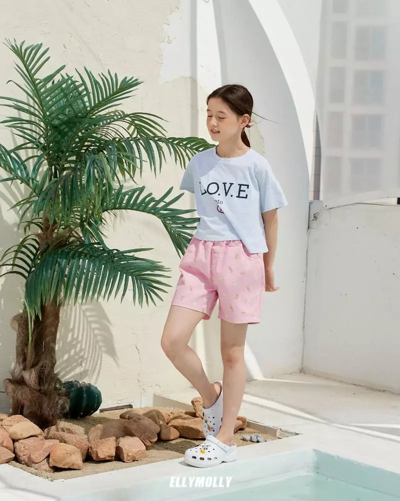 Ellymolly - Korean Children Fashion - #childrensboutique - Love Bear Shorts - 12