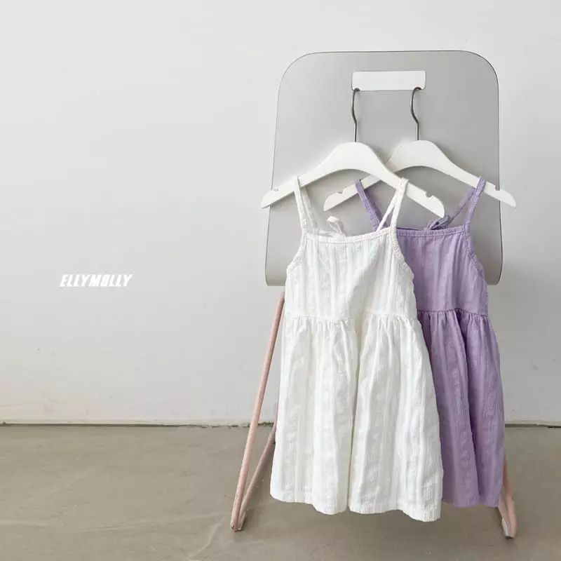 Ellymolly - Korean Children Fashion - #childrensboutique - String Shirring One-piece - 5