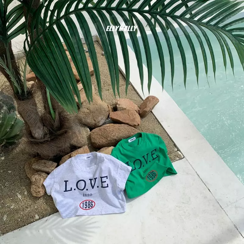 Ellymolly - Korean Children Fashion - #childrensboutique - Love Crop Tee