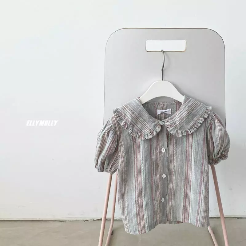 Ellymolly - Korean Children Fashion - #designkidswear - Miu Crop Blouse - 3