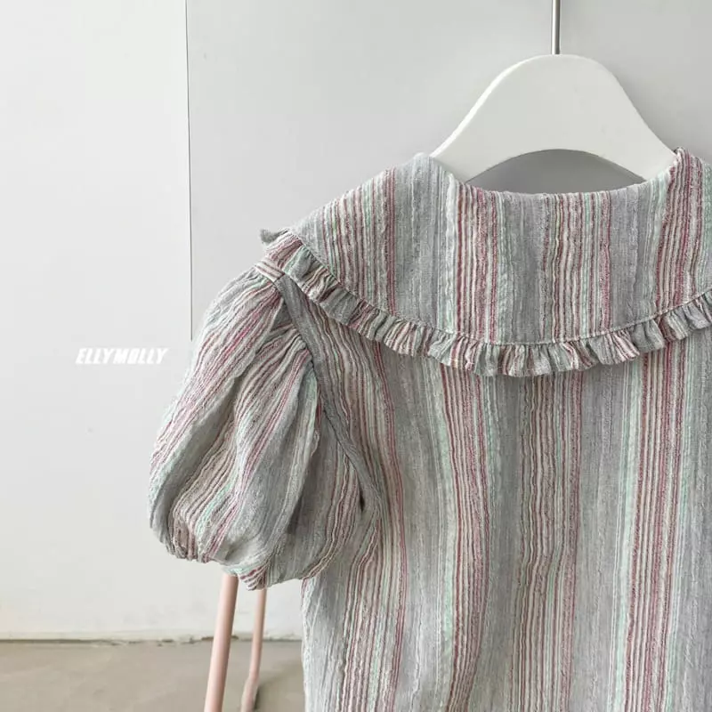 Ellymolly - Korean Children Fashion - #designkidswear - Miu Crop Blouse - 4